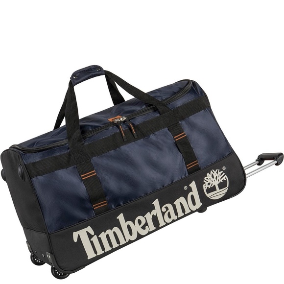 timberland leather duffle bag
